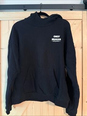 Only Human "Spilled Milk" Black Hoodie